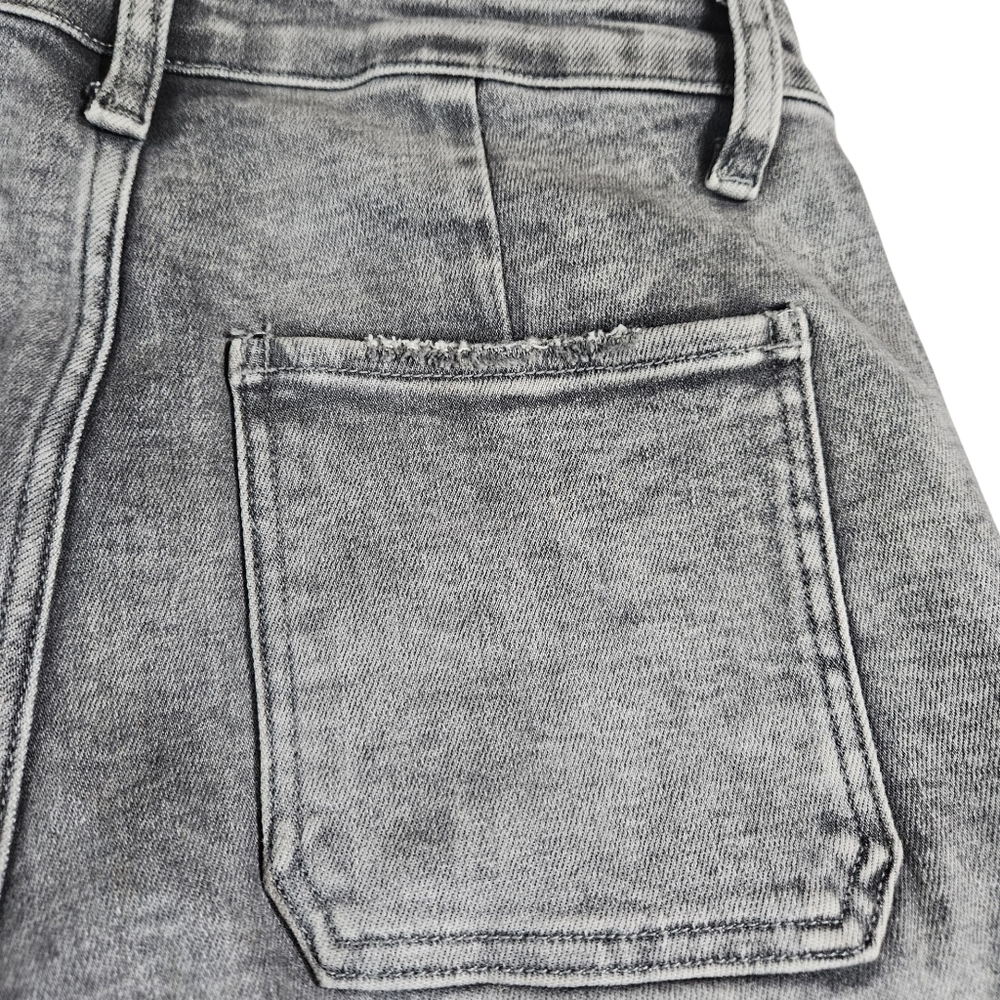 Vervet Distressed Wash Cargo Pants, Distressed Grey, Size 26 - Picture 5 of 14